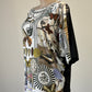 Marina Rinaldi | Italy | top | size 18 | elbow sleeve | 100% silk | new with tags