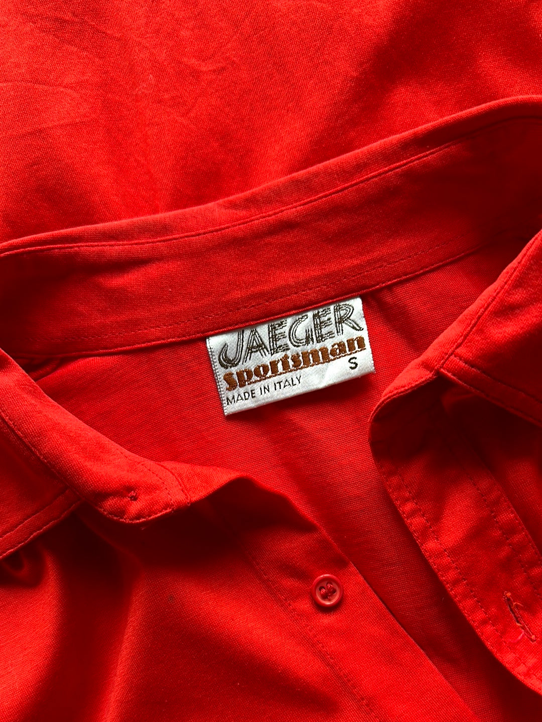 Jaeger | London | vintage 70's | shirt | size 12 | long sleeve | 100% cotton | made in Italy