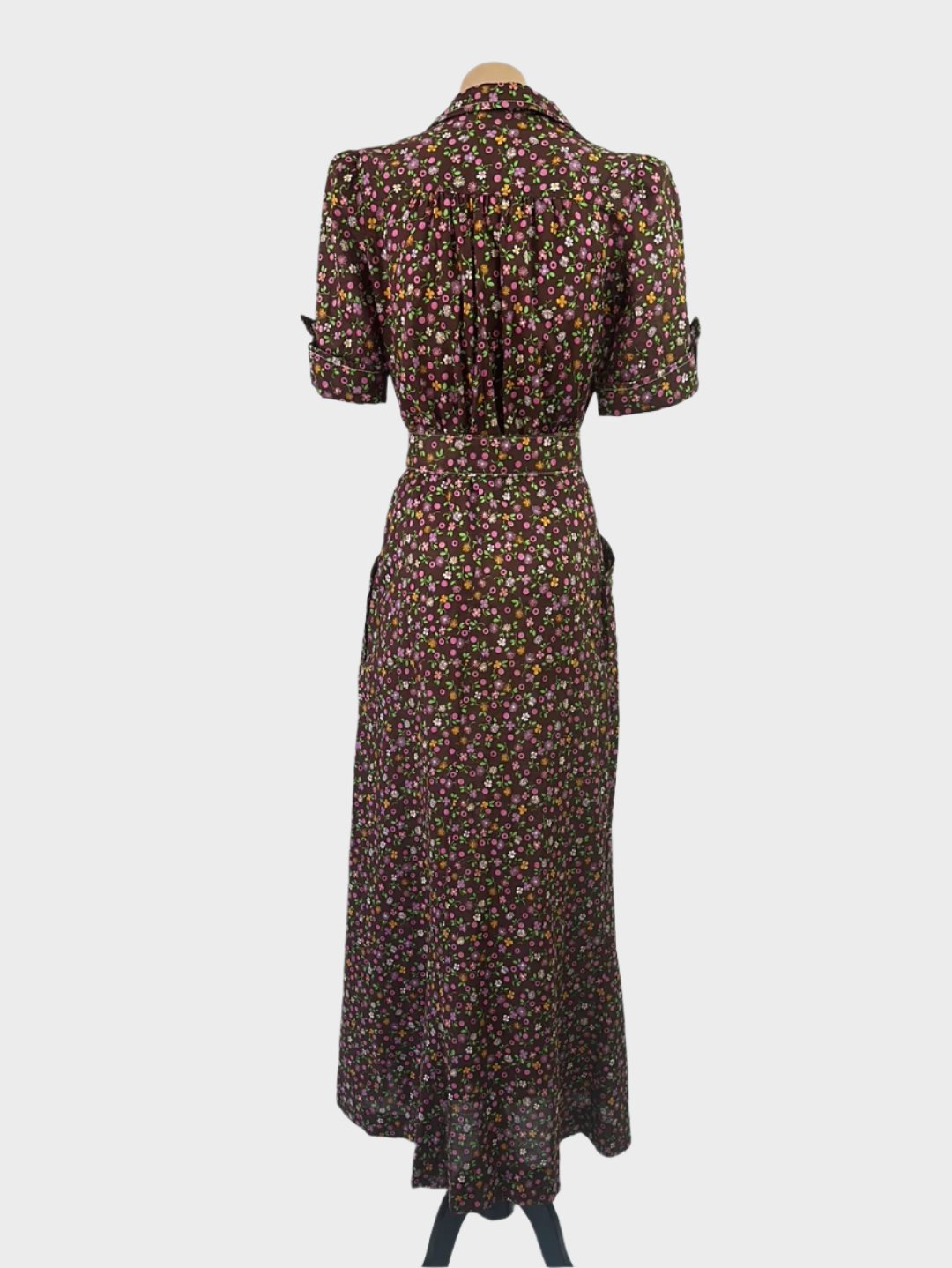 Merrivale | rare vintage 70's | dress | size 8 | midi length | 100% cotton