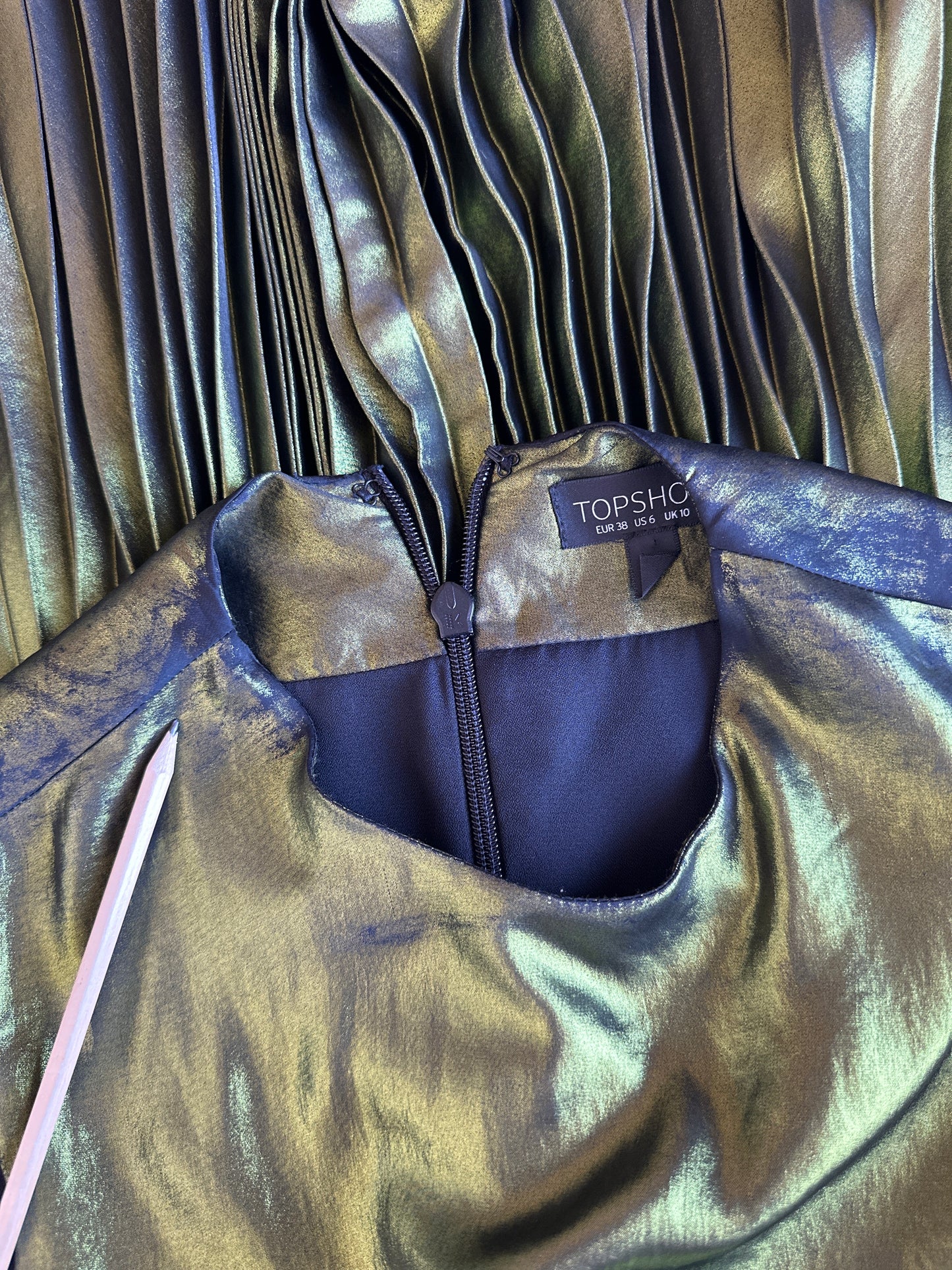 Topshop | dress | size 10 | midi length | made in the UK