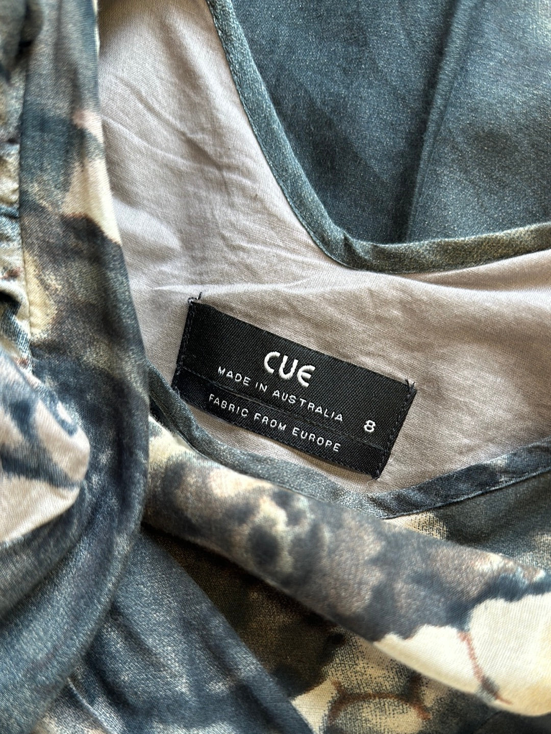 Cue | dress | size 8 | knee length | cotton silk blend | made in Australia 🇦🇺