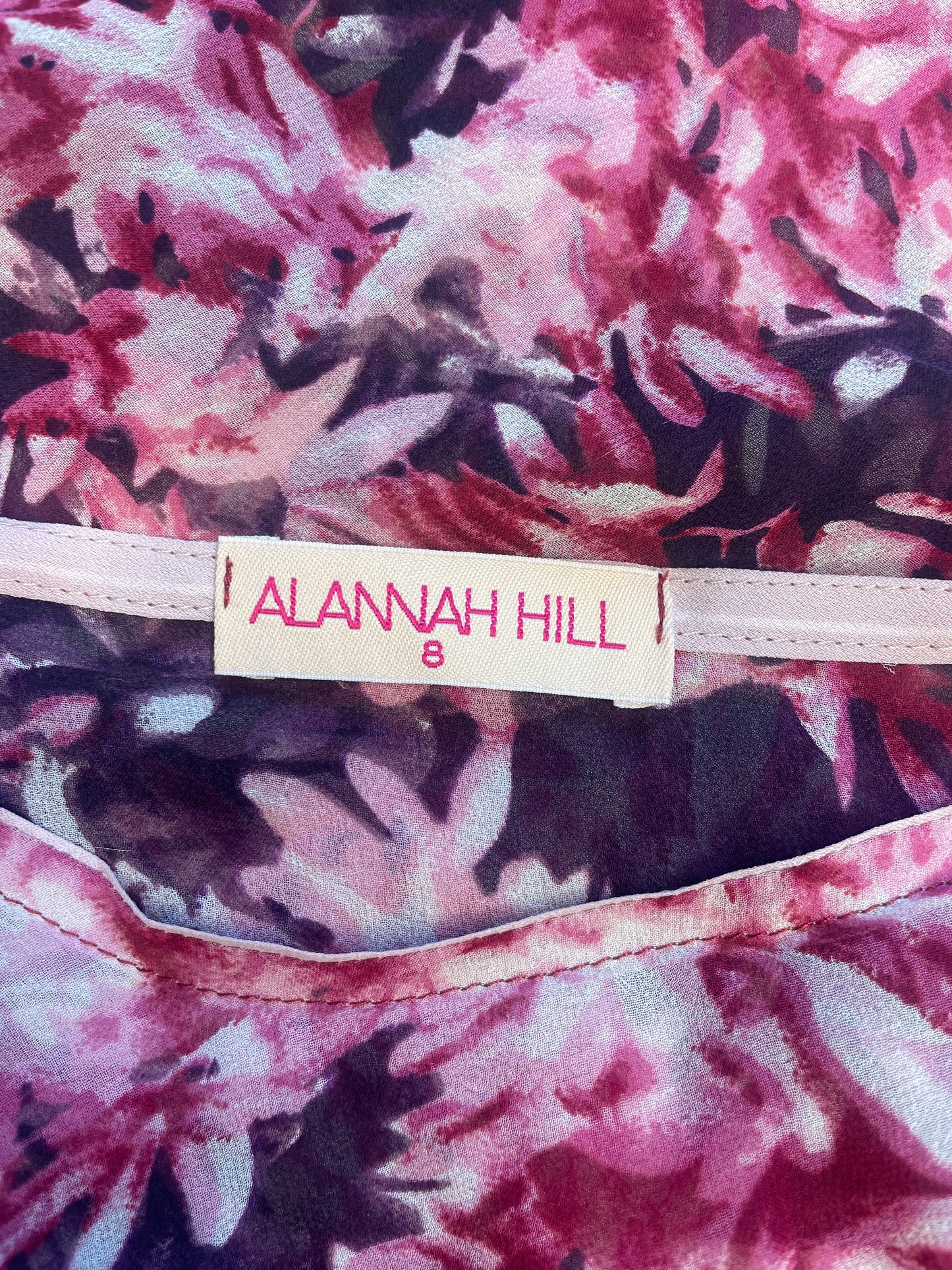 Alannah Hill | top | size 8 | sleeveless | 100% silk | made in Australia 🇦🇺