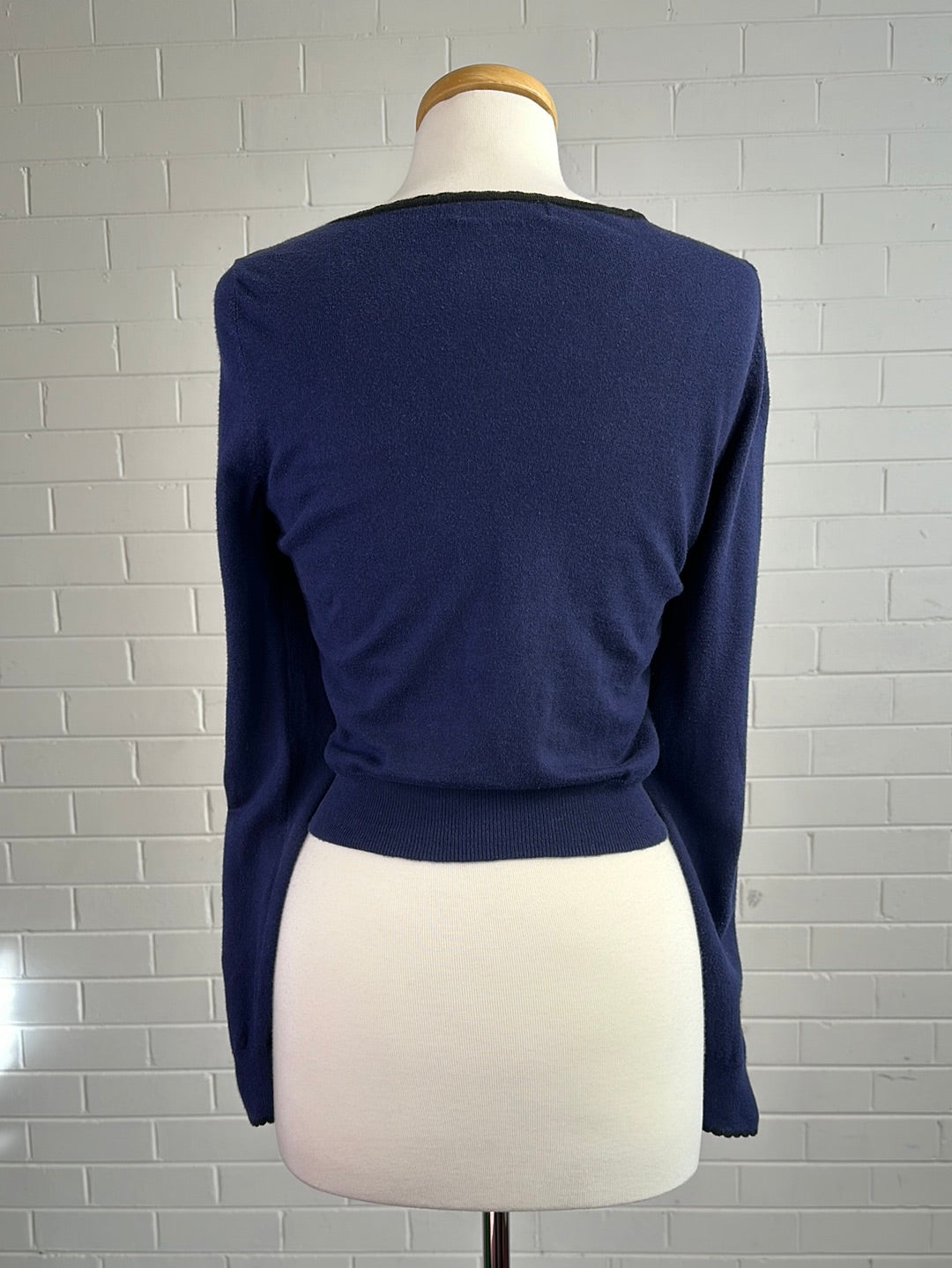 Alannah Hill | cardigan | size 8 | long sleeve | cotton silk blend