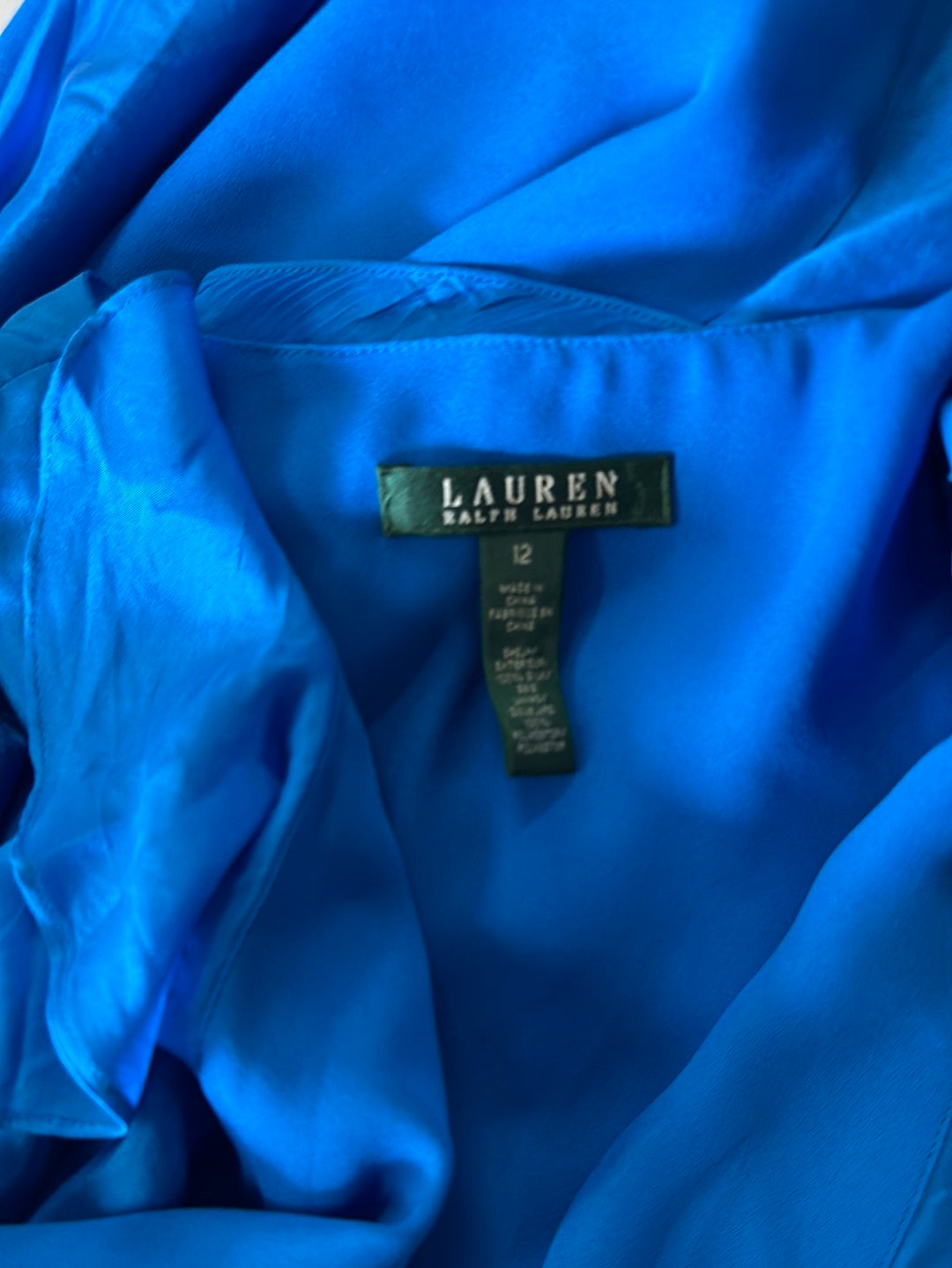 Ralph Lauren | New York | dress | size 12 | midi length | 100% silk