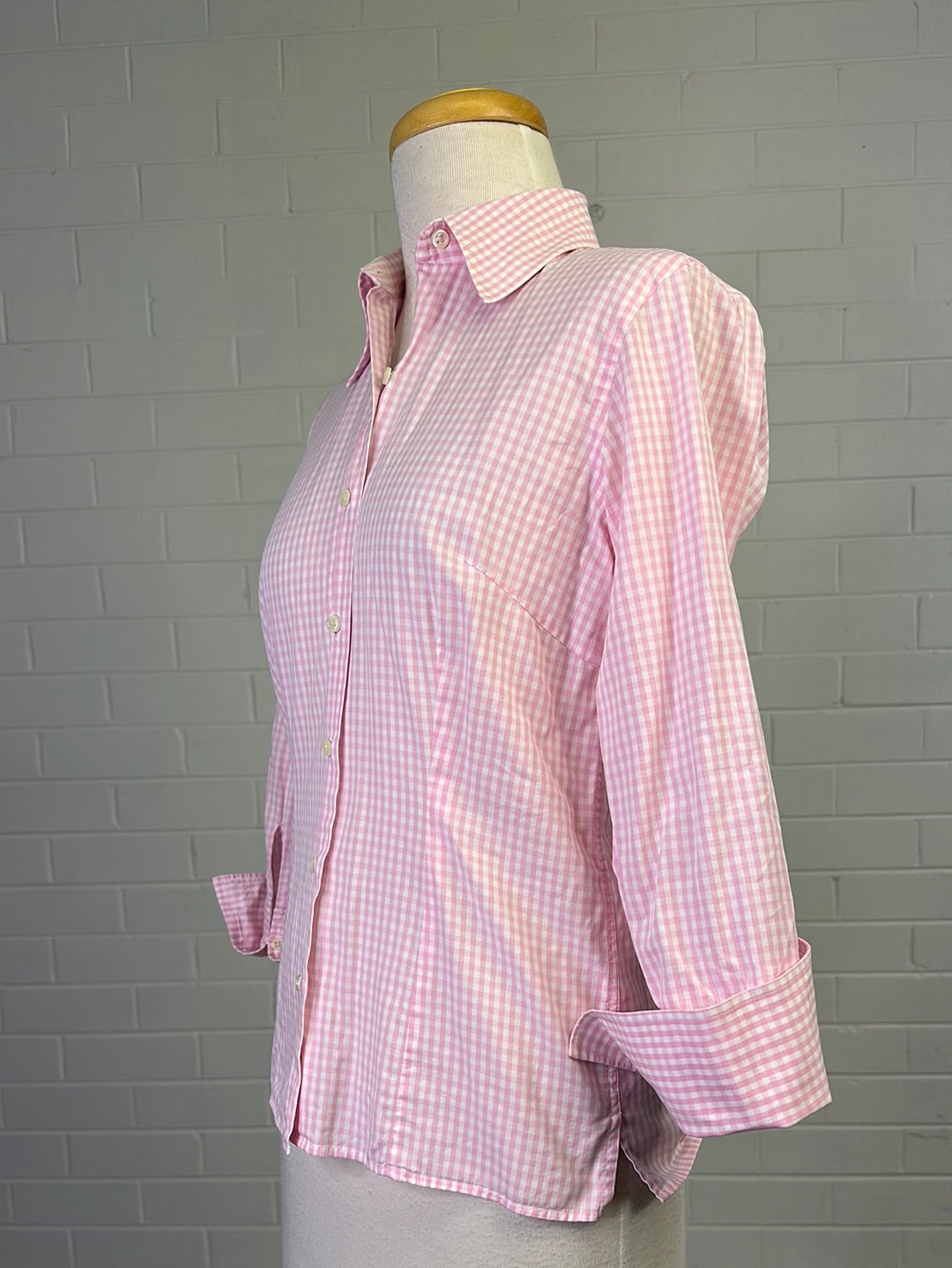 Austen Brothers | London | shirt | size 6 | three quarter sleeve | 100% cotton