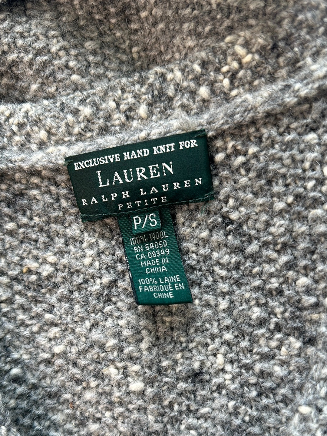 Ralph Lauren | New York | vest | size 10 | button front | 100% wool