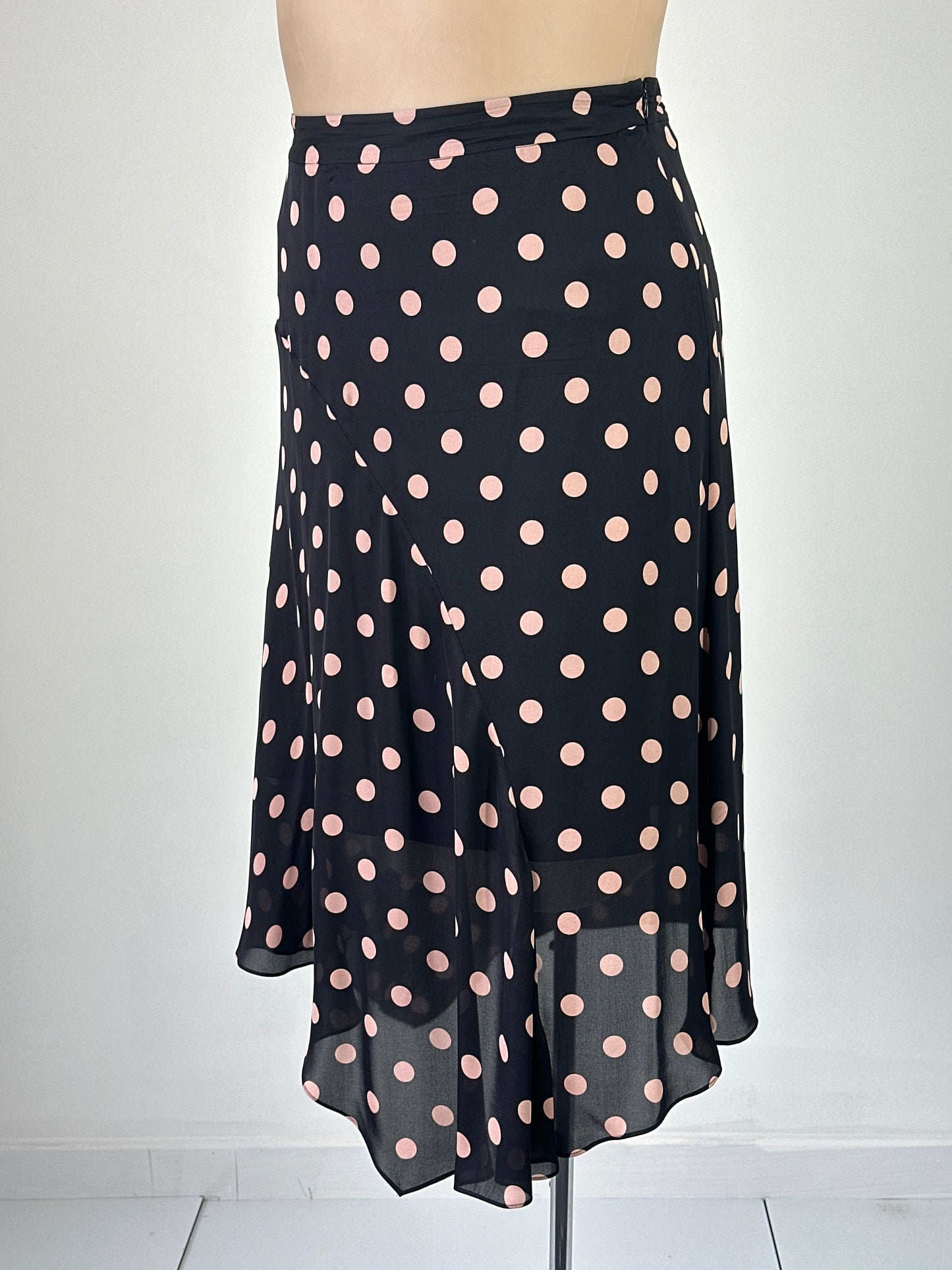 David Lawrence | skirt | size 14 | midi length | 100% silk