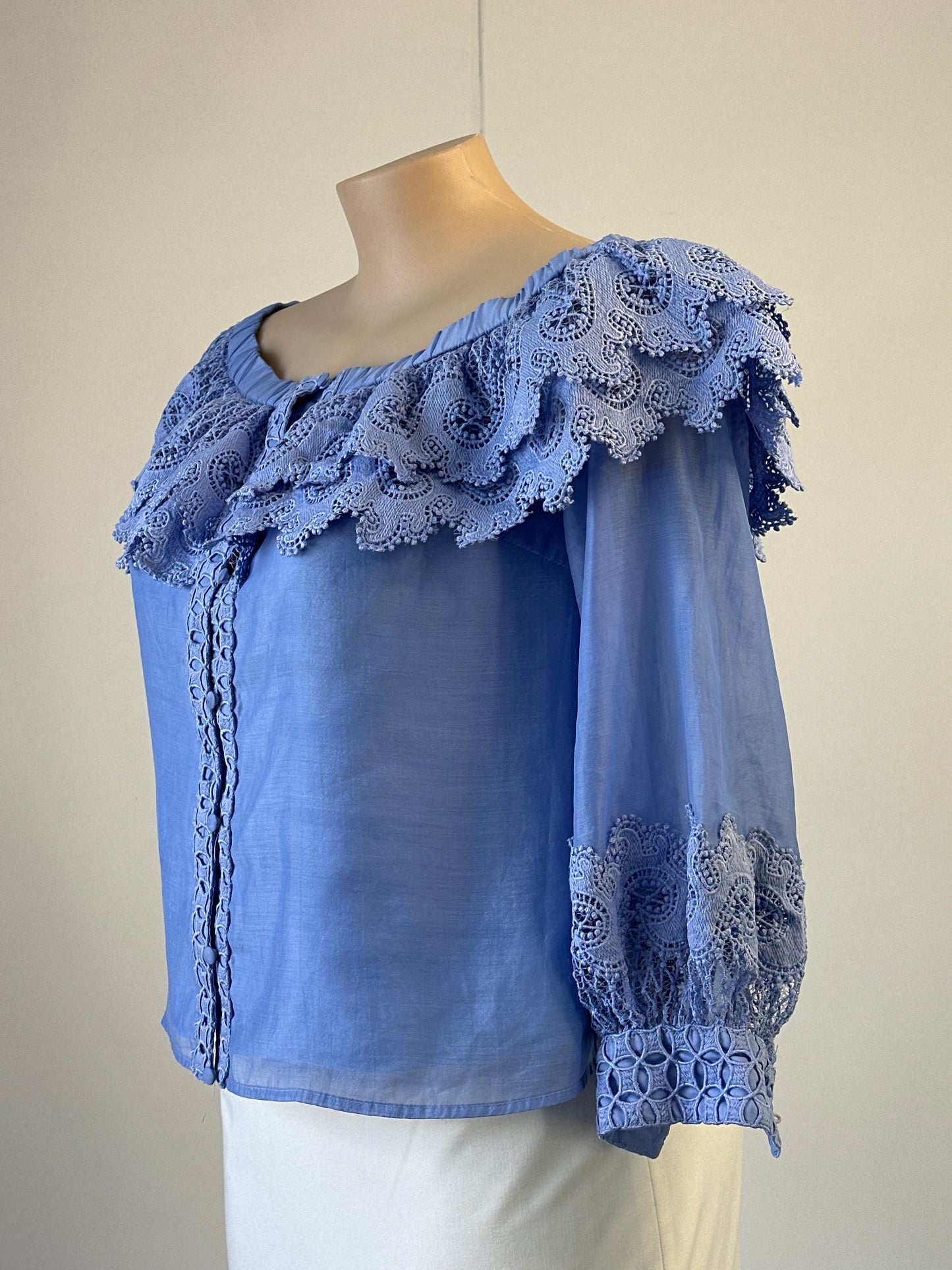 Karen Millen | UK | shirt | size 16 | three quarter sleeve