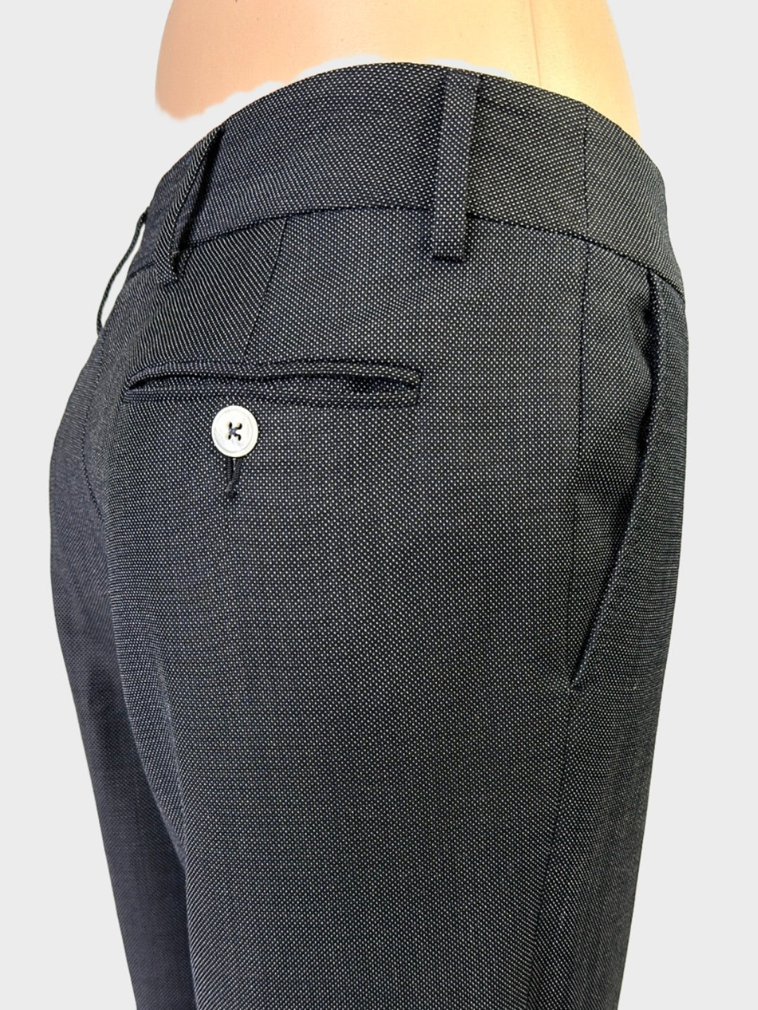 Herringbone | pants | size 6 | straight leg | 100% wool