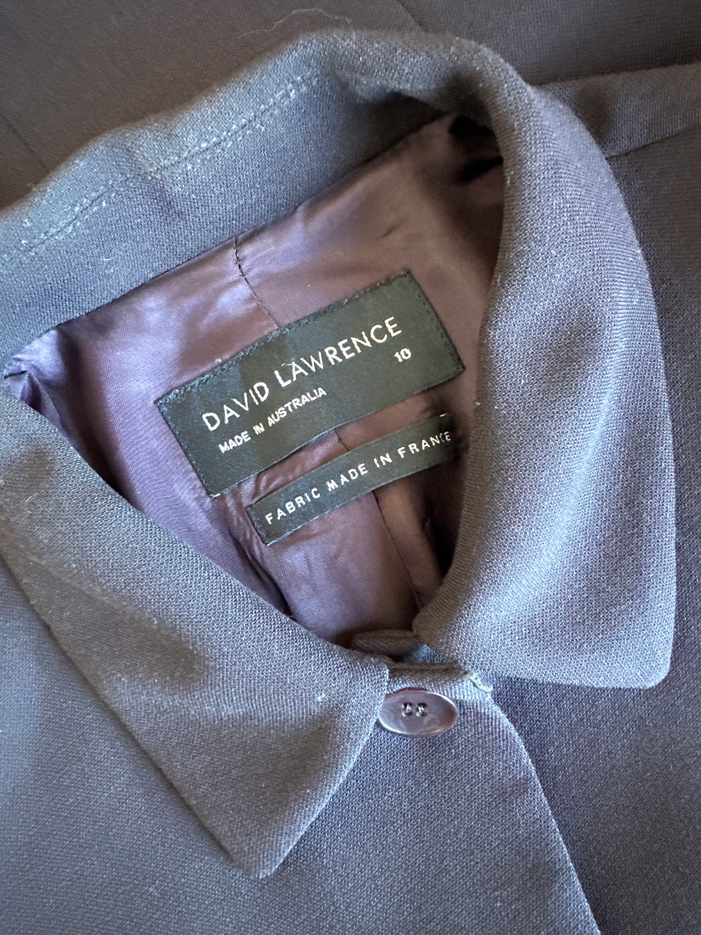 David Lawrence | jacket | size 10 | single breasted | made in Australia 🇦🇺