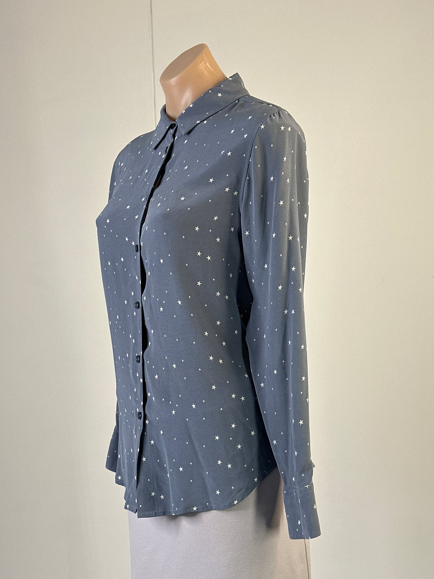 the fable | shirt | size 12 | long sleeve | 100% silk