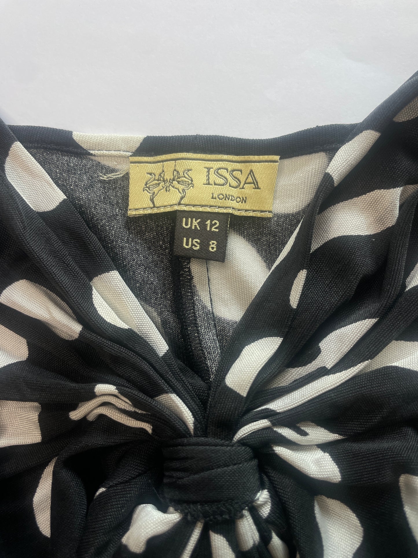 ISSA | London | top | size 12 | long sleeve | 100% silk