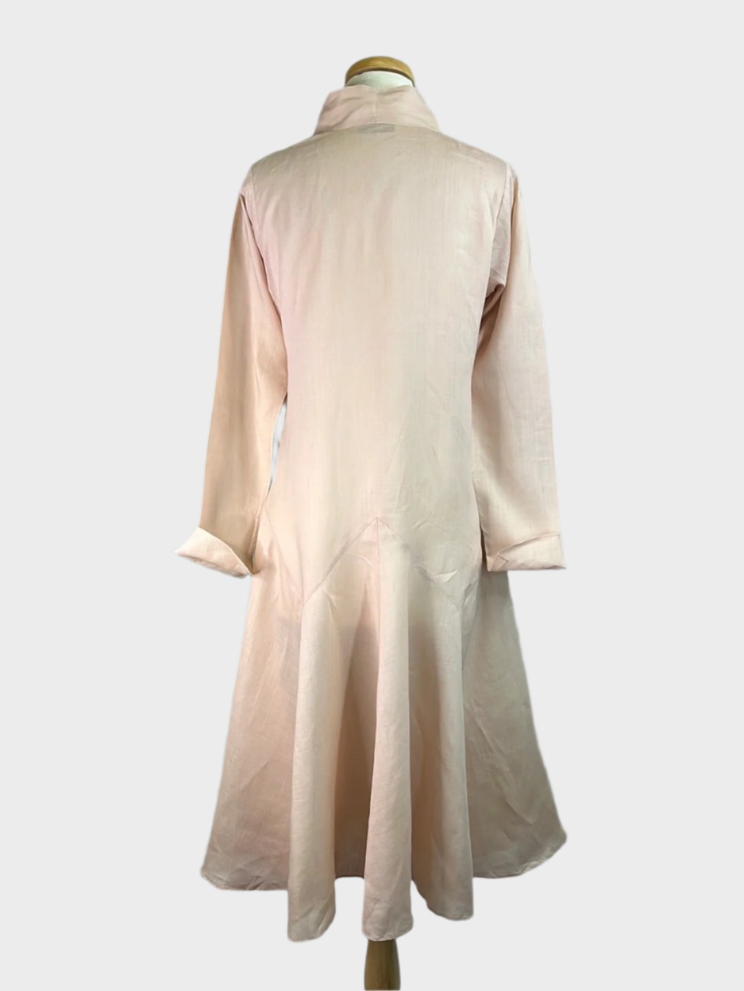 Pearl | coat | size 10 | open front | 100% linen | made in New Zealand