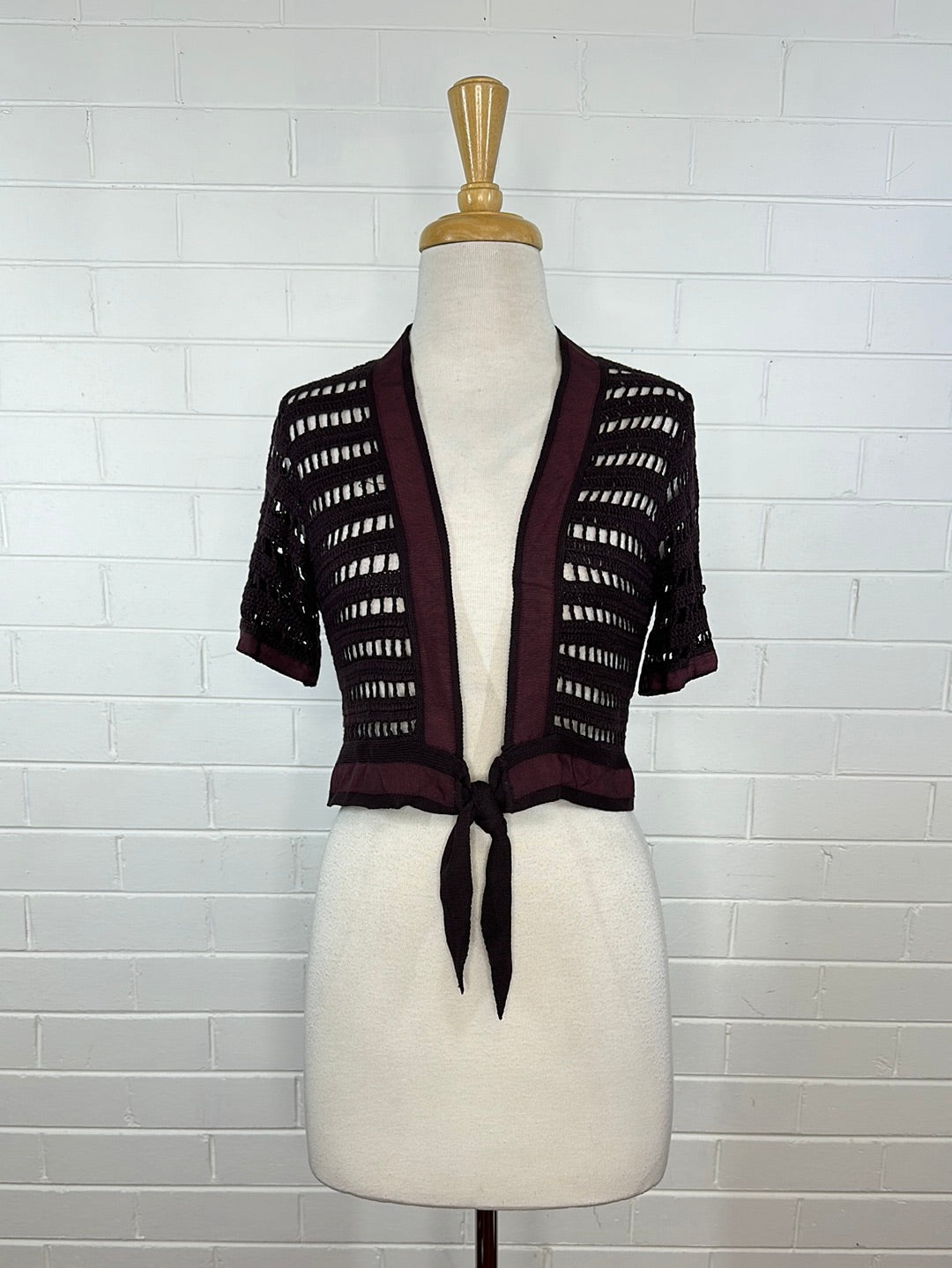 Alannah Hill | cardigan | size 10 | short sleeve