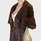 No label | vintage 30's | fur stole | one size | tie front