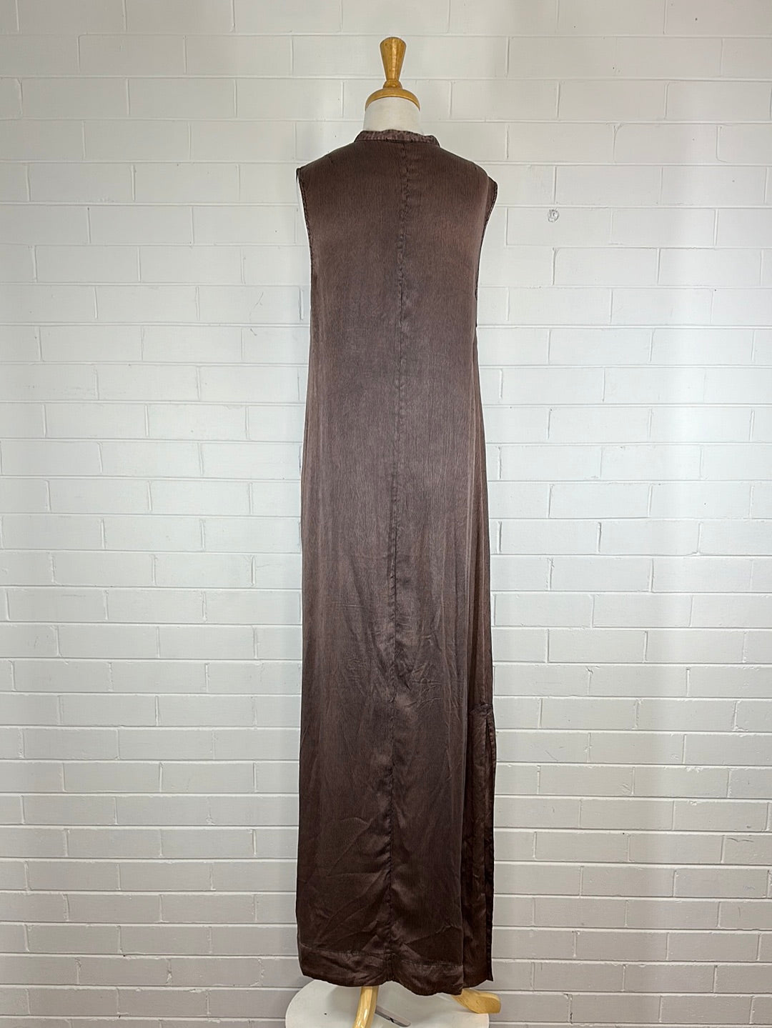 bassike | dress | size 14 | maxi length | 100% silk