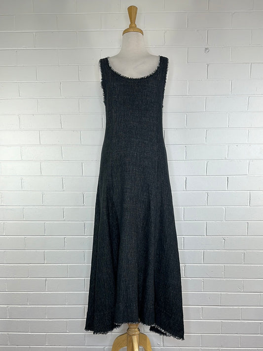 Marle | New Zealand | dress | size 12 | maxi length | linen cotton blend