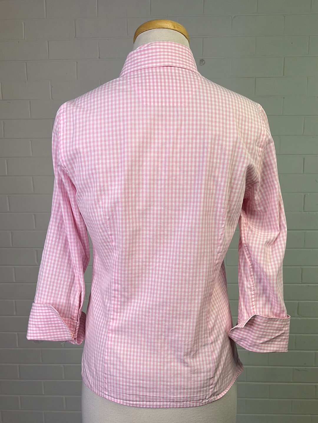 Austen Brothers | London | shirt | size 6 | three quarter sleeve | 100% cotton