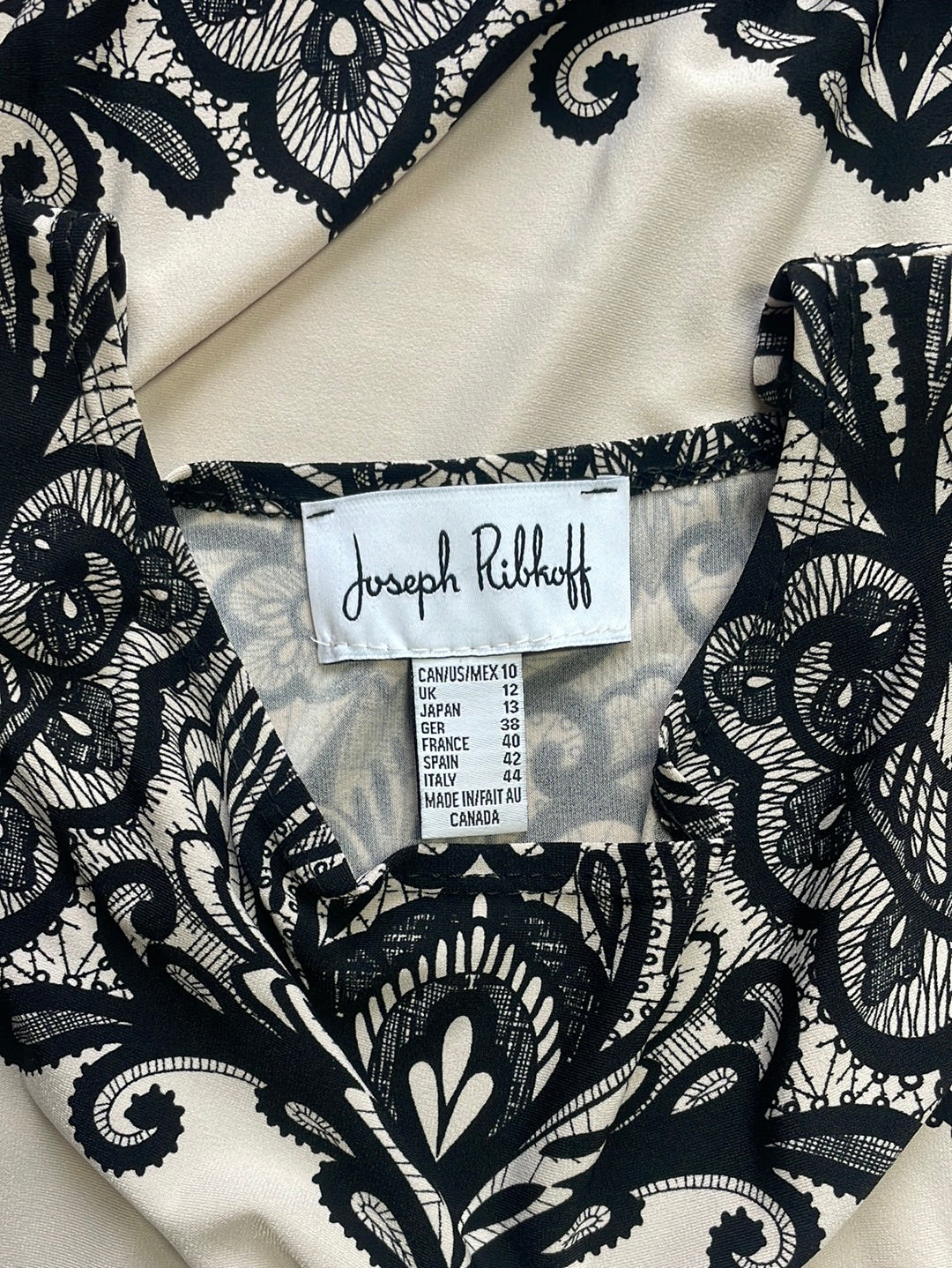 Joseph Ribkoff | Montreal | dress | size 12 | mini length | made in Canada