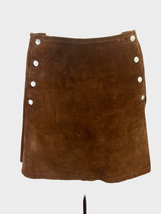 Atelier | vintage 80's | skirt | size 12 | mini length | leather | made in Australia 🇦🇺