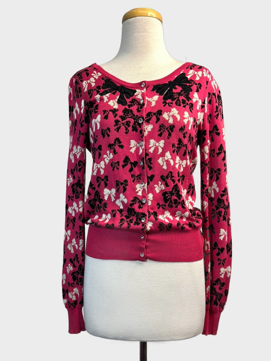 Alannah Hill | cardigan | size 10 | long sleeve | silk cotton blend