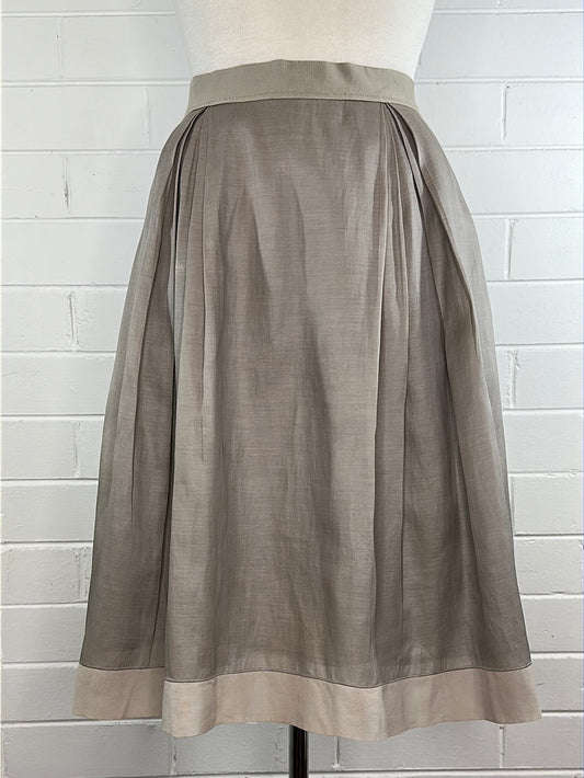 Aurelio Costarella | skirt | size 10 | knee length | silk cotton blend.