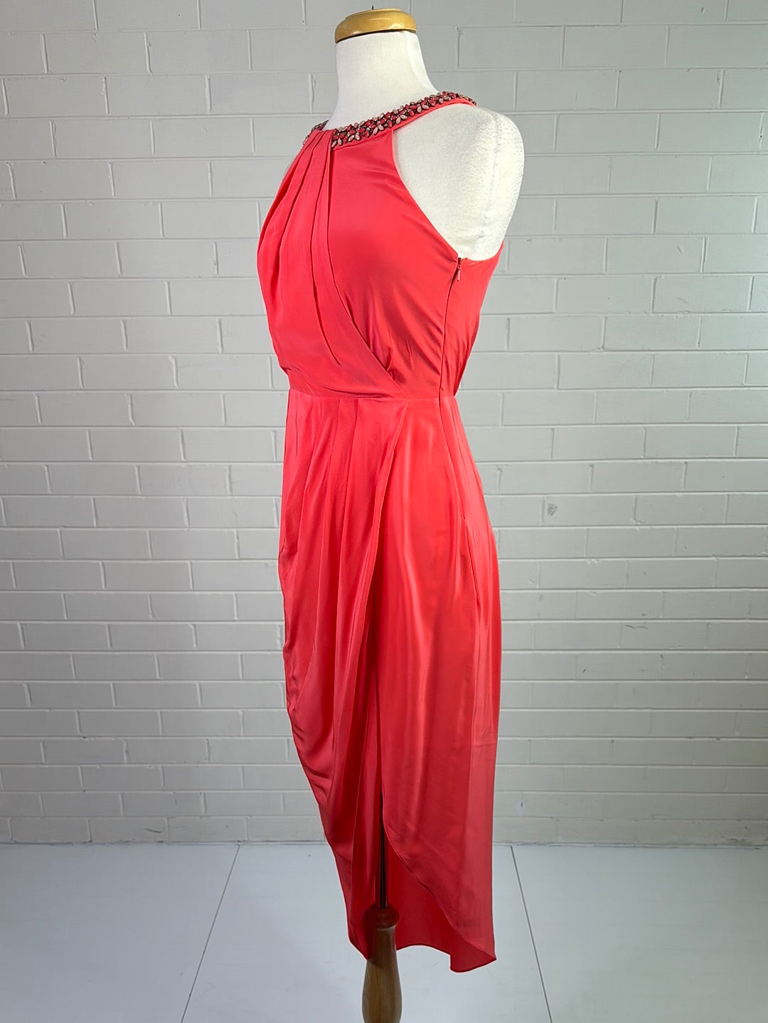 Forever New | dress | size 10 | maxi length | 100% silk