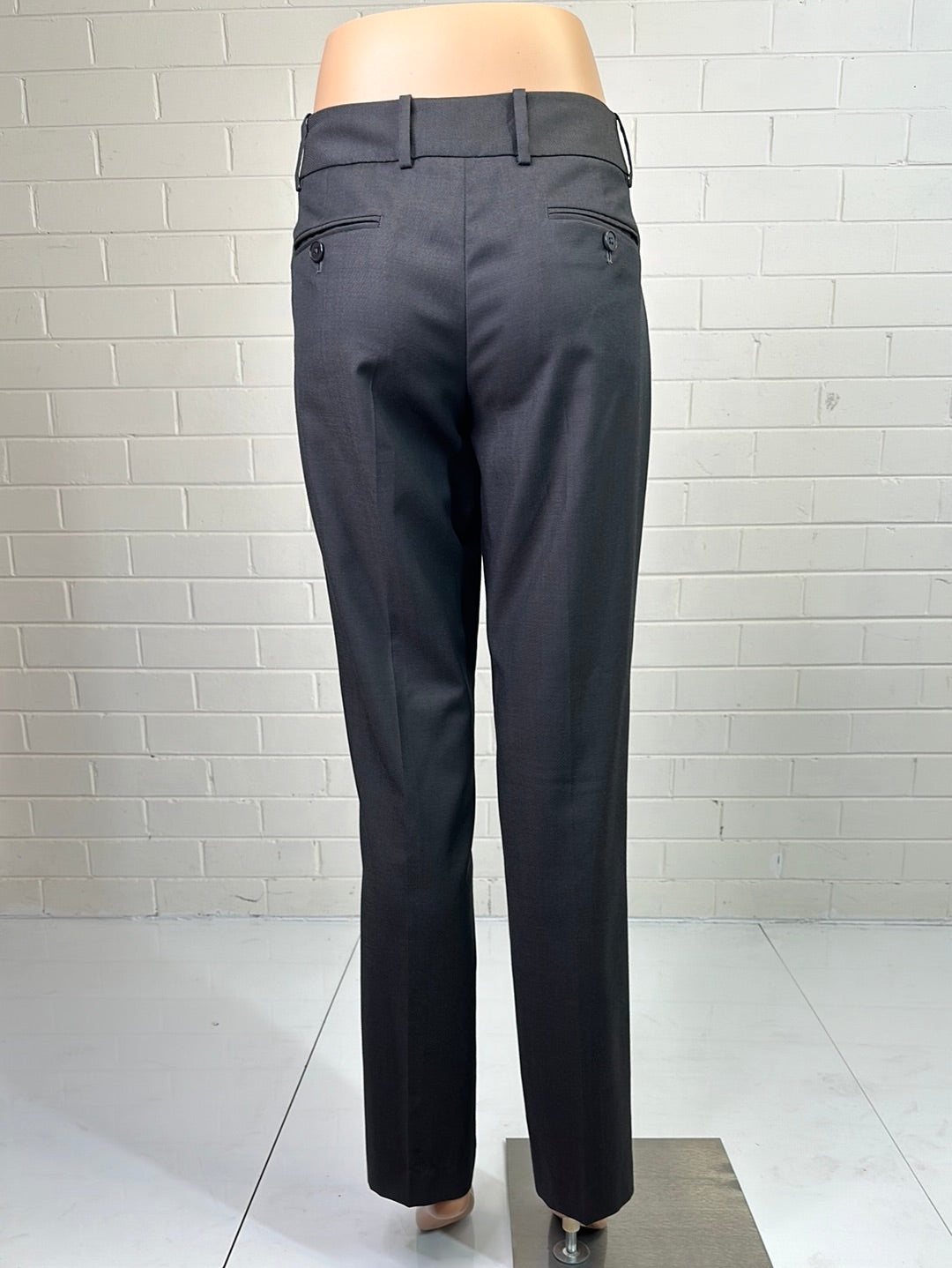 Herringbone | pants | size 8 | straight leg