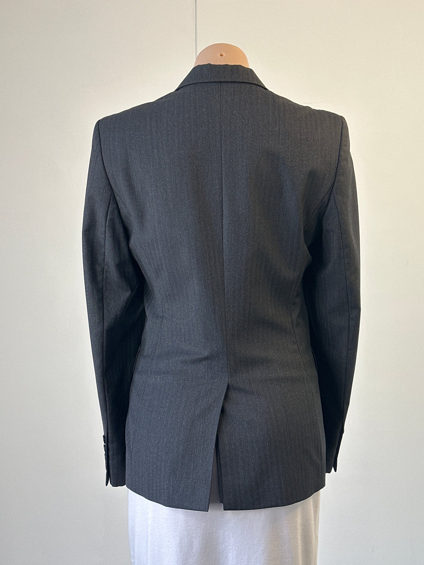 Herringbone | jacket | size 10 | single breasted | 100% wool