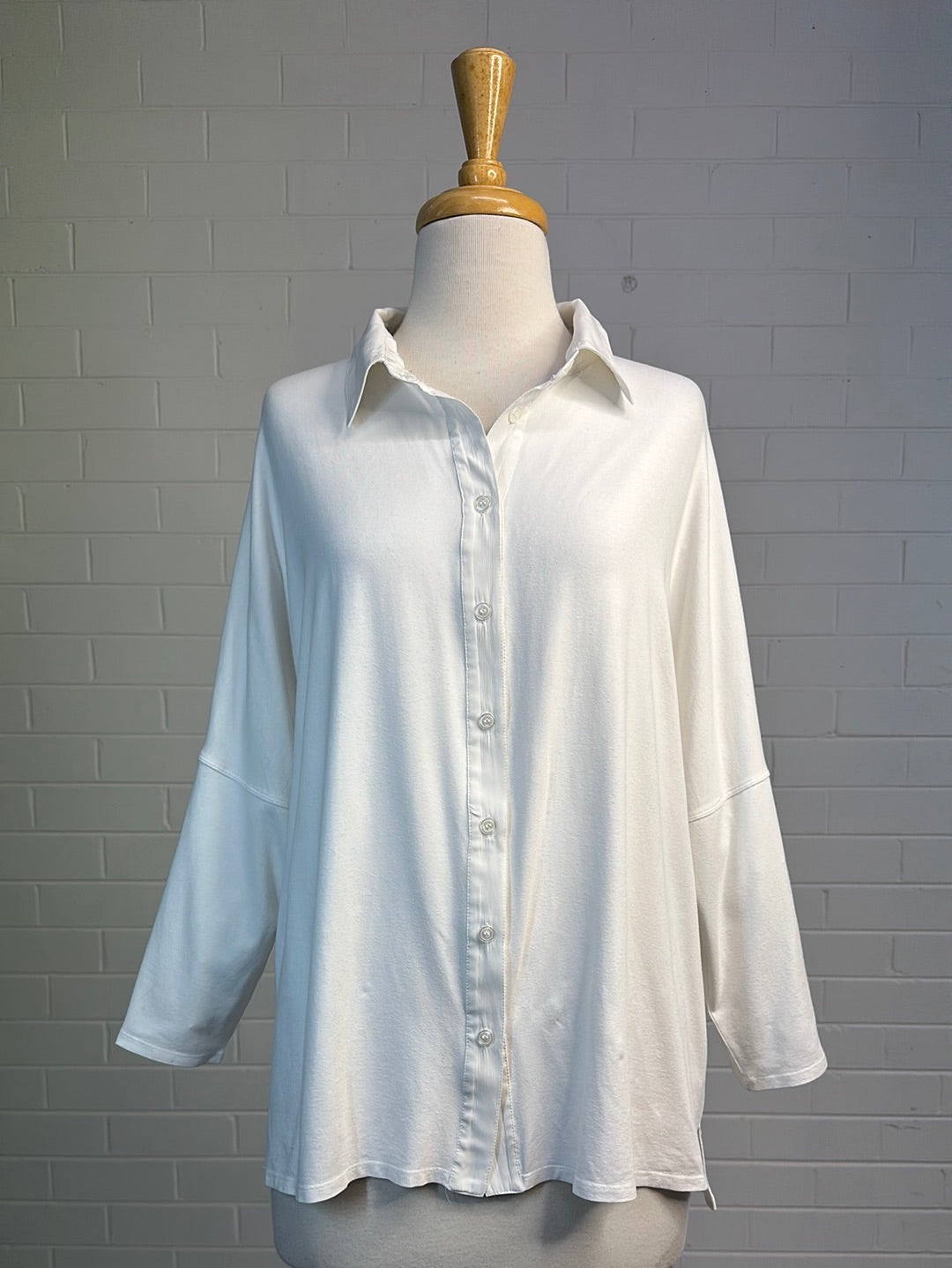 Mela Purdie | shirt | size 16 | three quarter sleeve | made in Australia