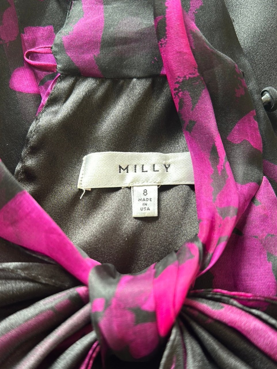 MILLY | New York | top | size 12 | sleeveless | 100% silk | made in the USA