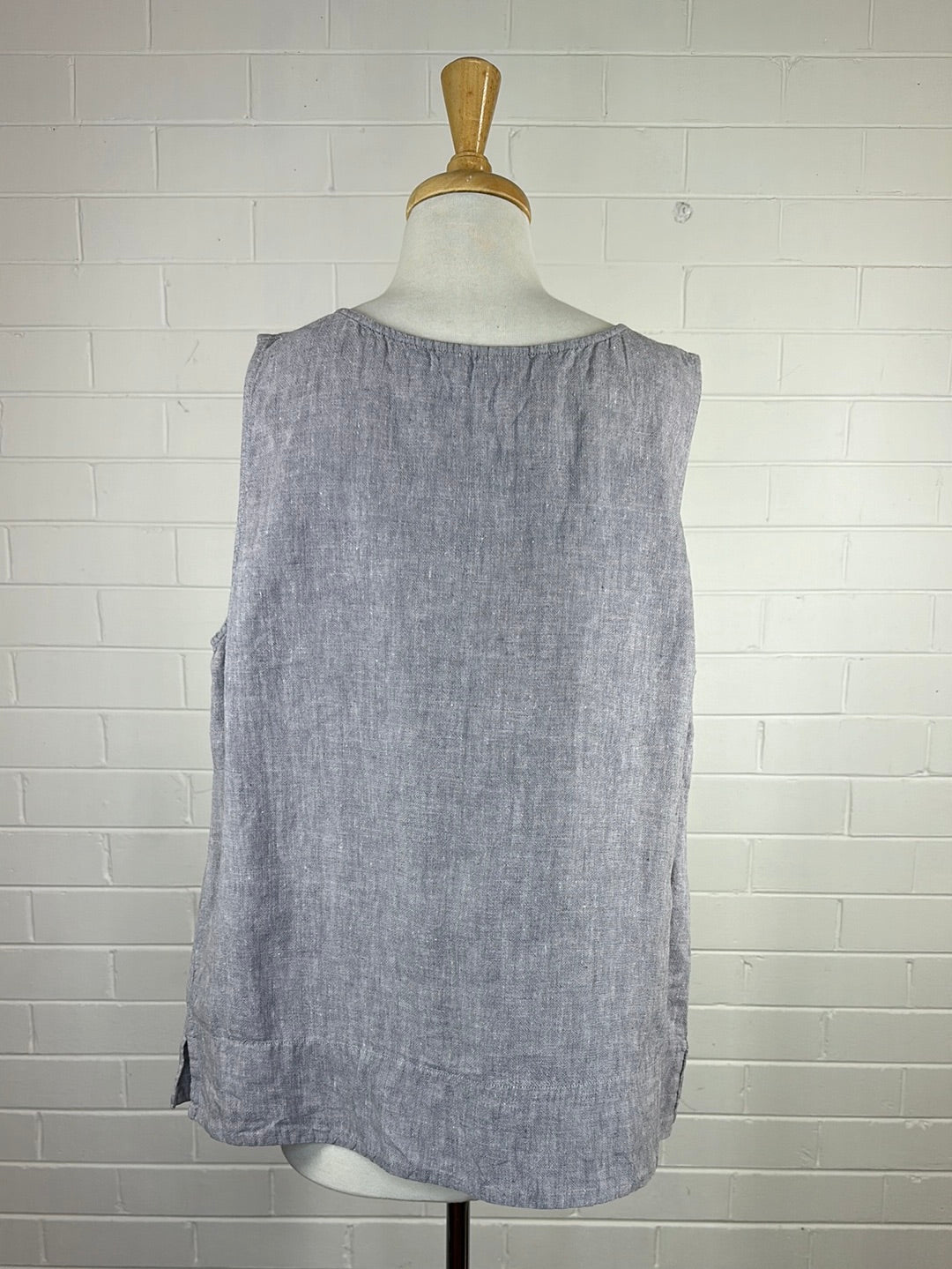 Maggie T | top | size 18 | sleeveless | 100% linen