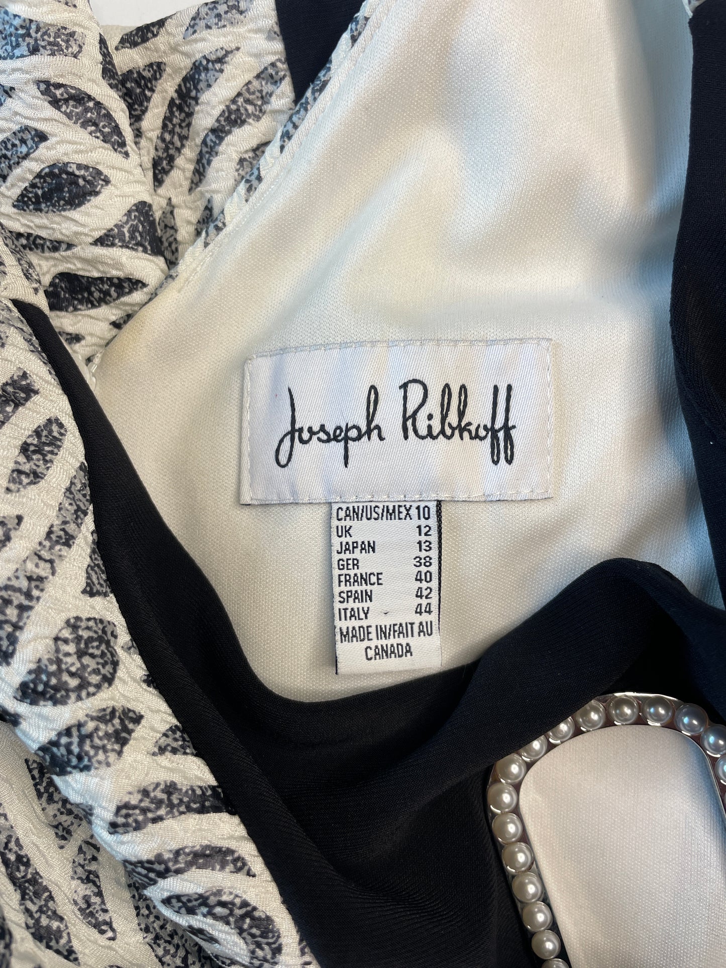 Joseph Ribkoff | Montreal | dress | size 12 | knee length | made in Canada