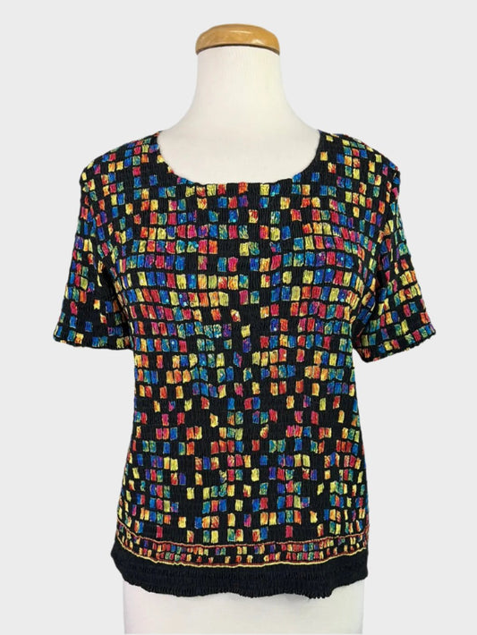 Sandra Steiner | top | size 14 | short sleeve