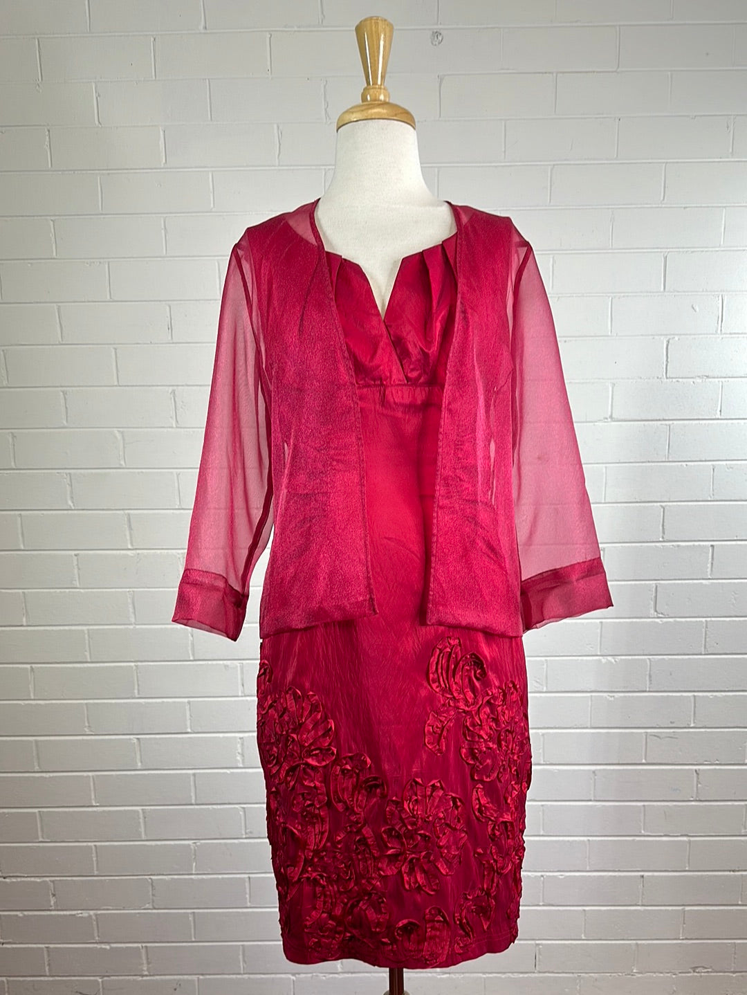 Adrianna Papell | New York | dress & jacket set | size 10 | knee length