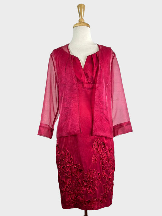 Adrianna Papell | New York | dress & jacket set | size 10 | knee length