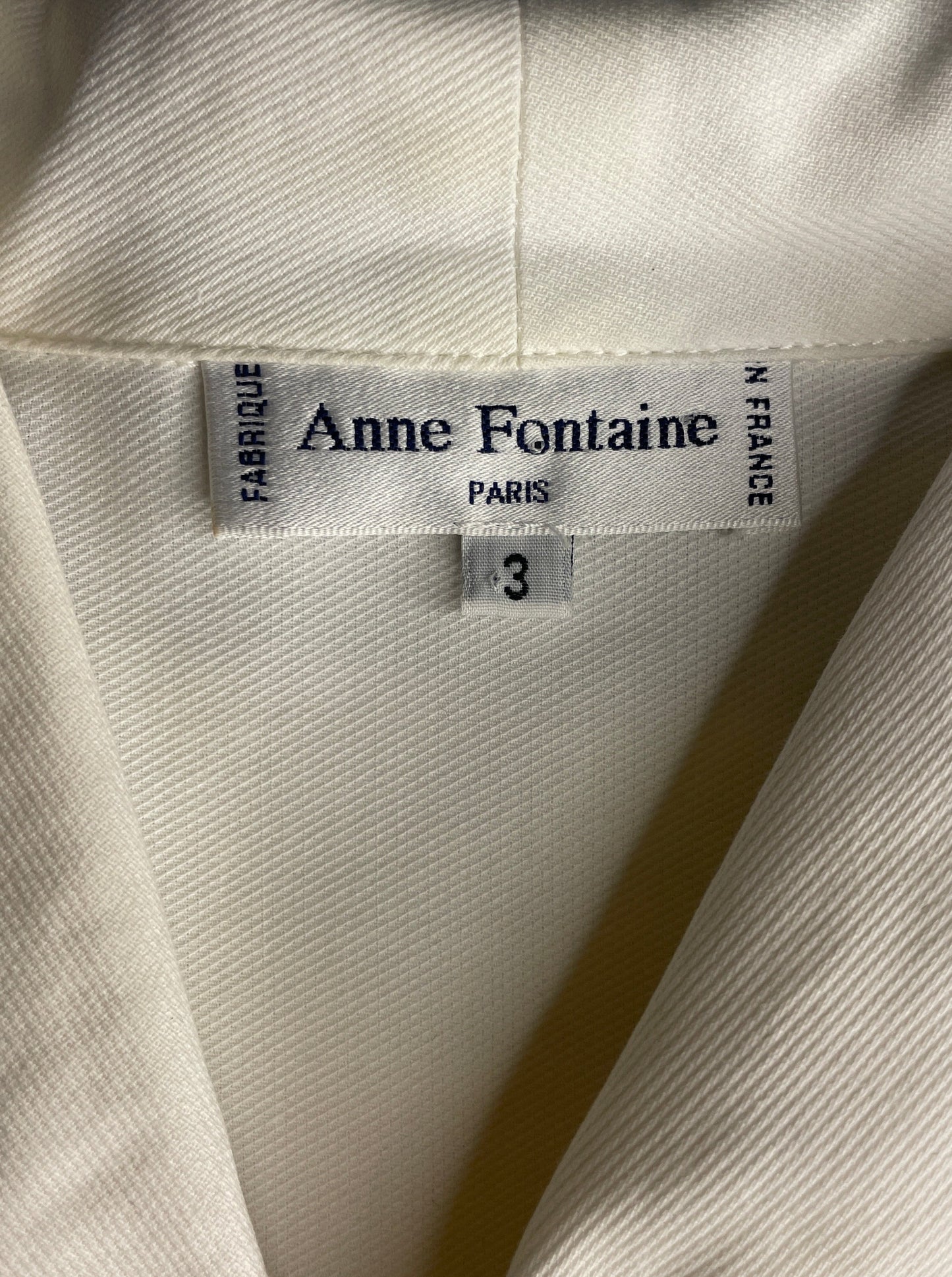 Anne Fontaine | Paris | shirt | size 12 | long sleeve | 100% cotton | made in France