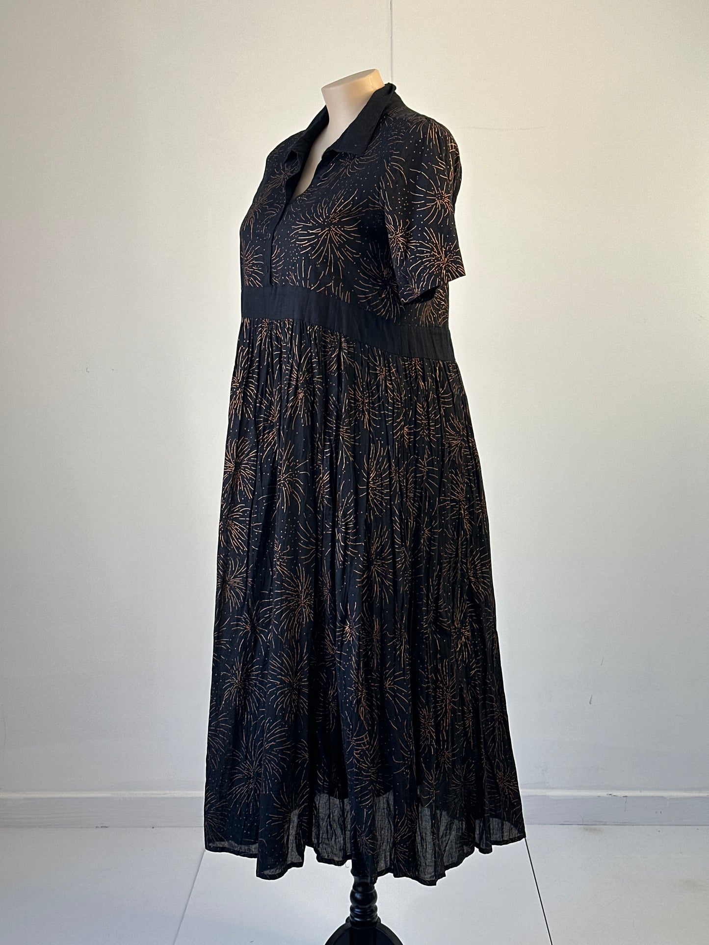 Virtuelle | dress | size 14 |maxi length | 100% cotton