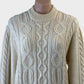 No label | vintage 80's | sweater | size 14 | crew neck | 100% wool | made in Hong Kong
