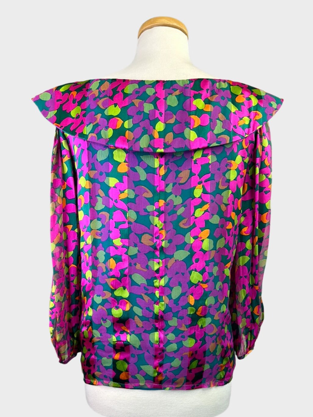 Riece | vintage 90's | top | size 12 | long sleeve | 100% silk | new with tags