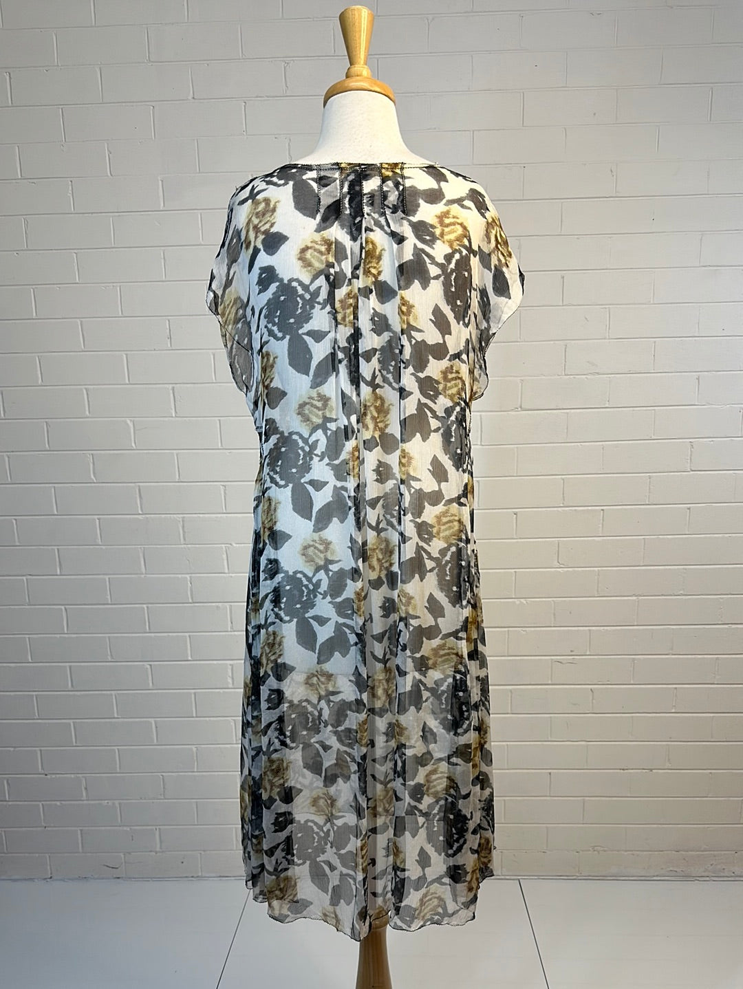 Lee Mathews | dress | size 10 | midi length | 100% silk