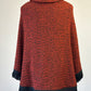 No label - home sewn | vintage 60's | poncho | one size | collared