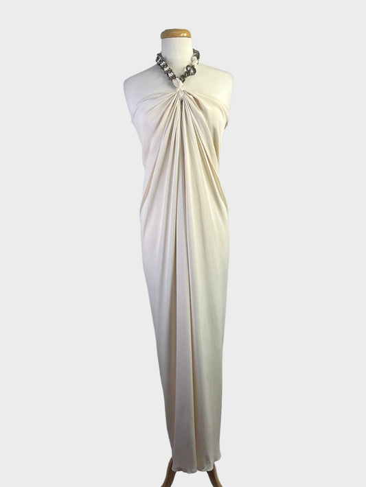 Arthur Galan | gown | size 8 | maxi length | 100% silk | new with tags