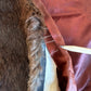 No label | vintage 30's | fur stole | one size | tie front