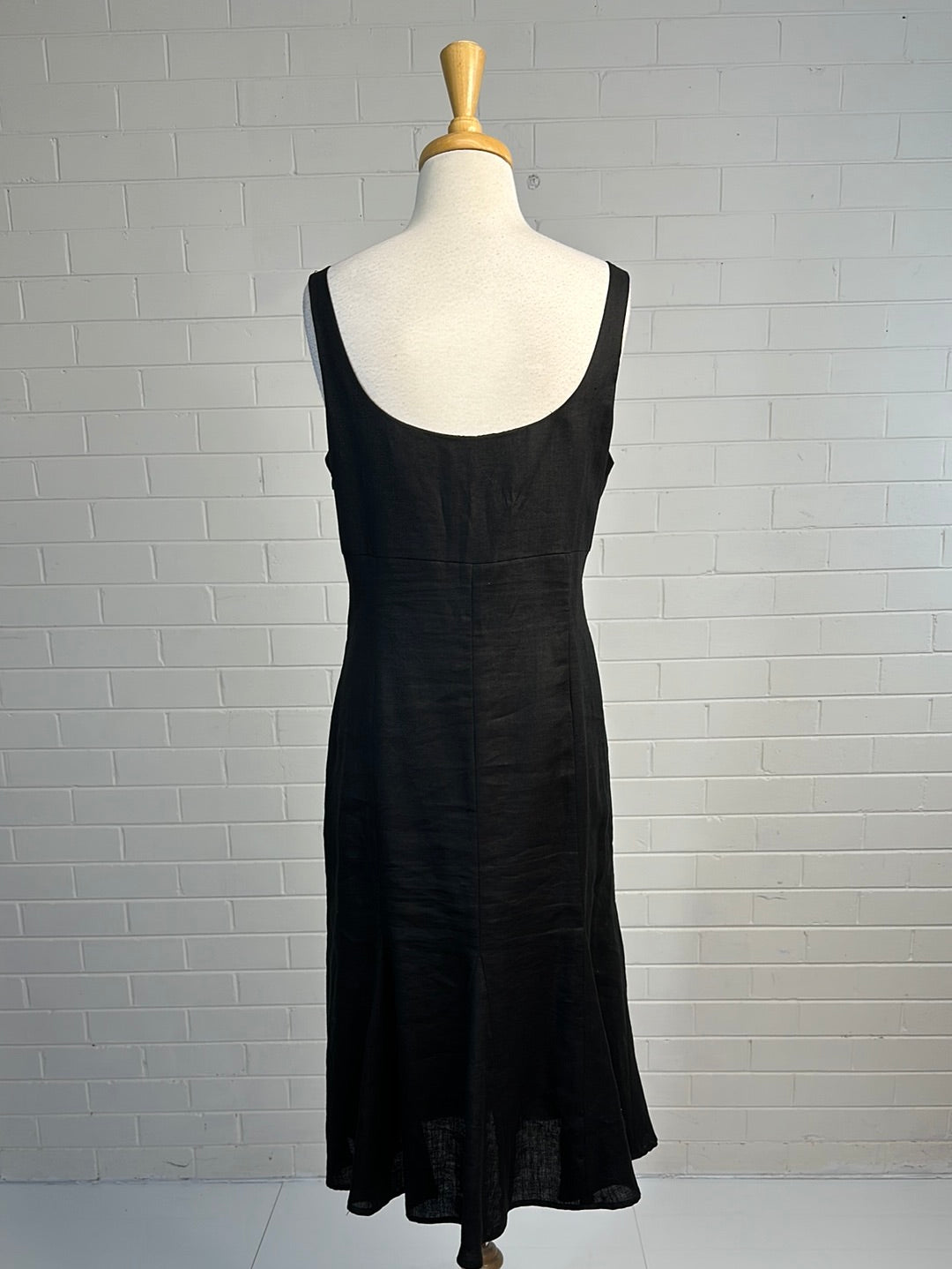 Basque | dress | size 14 | midi length | 100% linen