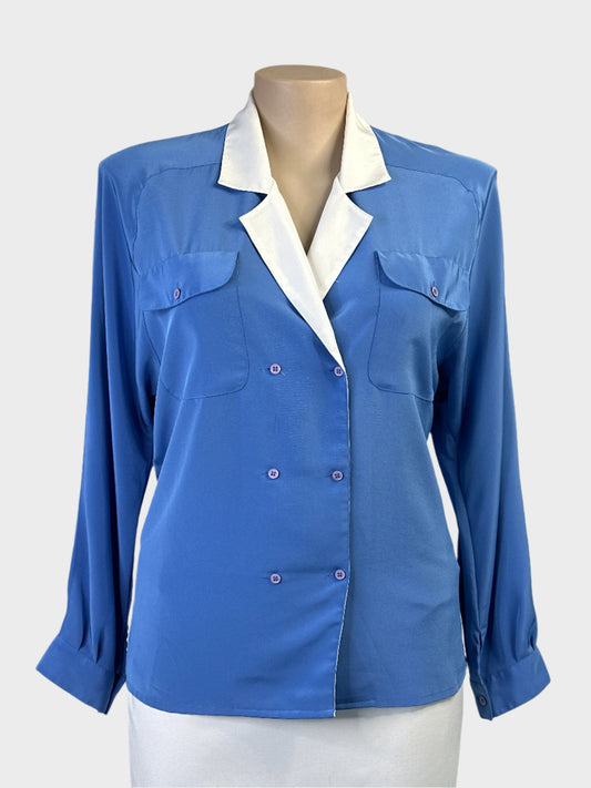 Jacques Vert | London | vintage 80's | shirt | size 14 | long sleeve