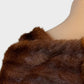 No label | vintage 30's | fur stole | one size | wrap front