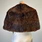 No label | vintage 30's | fur stole | one size | tie front