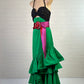 Johanna Ortiz | Colombia | gown | size 6 | maxi length | 100% silk | made in Colombia