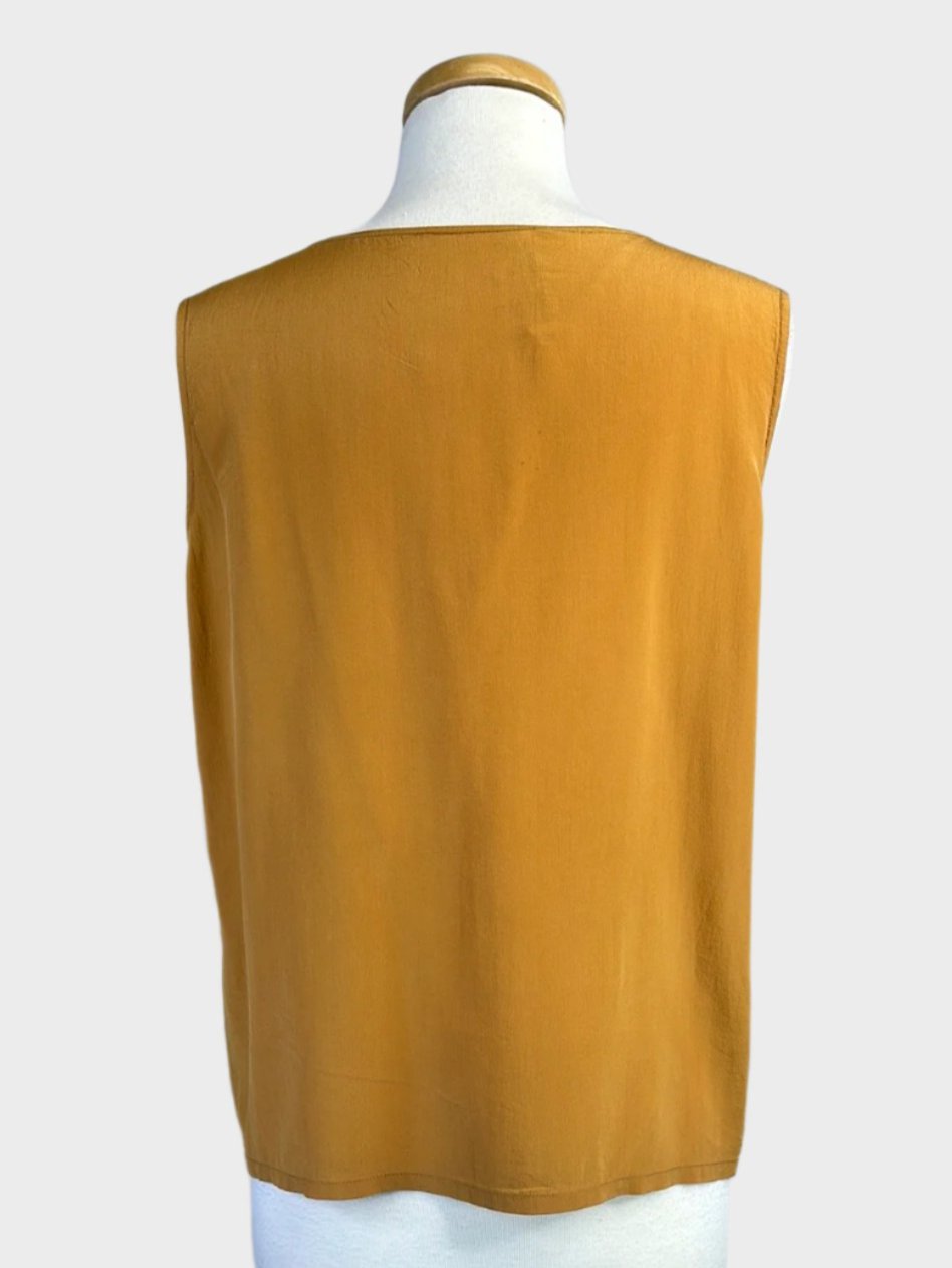 Edward Kazas | vintage 90's | top | size 10 | sleeveless | 100% silk